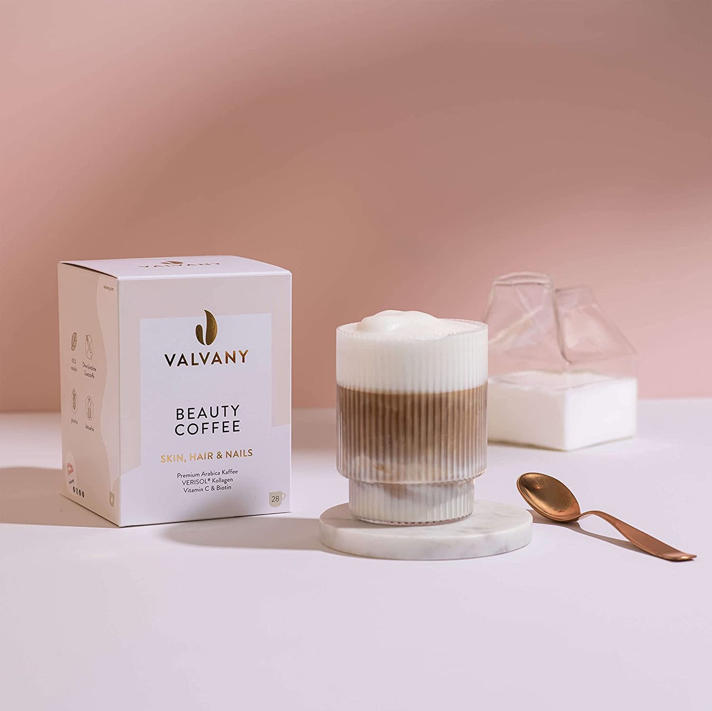 Valvany® Beauty Coffee Bioactive Collagen Hydrolysate with Biotin and Vitamin C 28 sachets