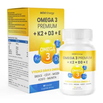 MOVit Energy Omega 3 Premium + K2 + D3 + E 90 capsules