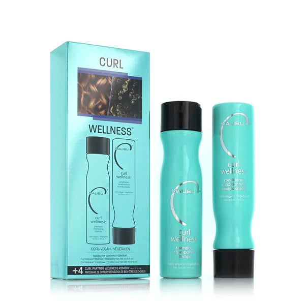 Malibu C Curl Wellness Collection Shampoo 266 ml + Conditioner 266 ml + 4 sachet x 5 g
