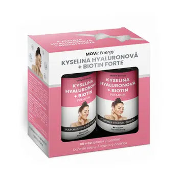 MOVit Energy Beauty Hyaluronic Acid + Biotin FORTE Gift package 60+60 capsules