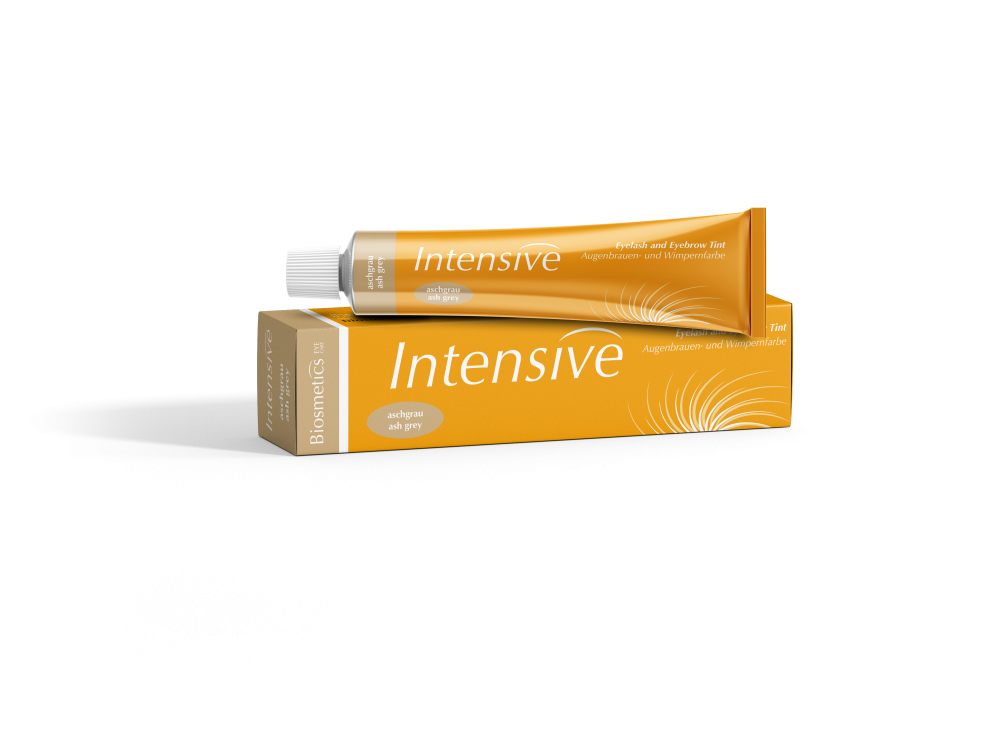 BIOSMETICS eyelash and eyebrow dye Intensive Ash grey, 20 ml