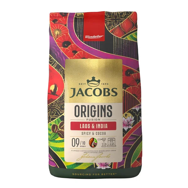 Jacobs Origins Laos & India coffee beans 1000 g