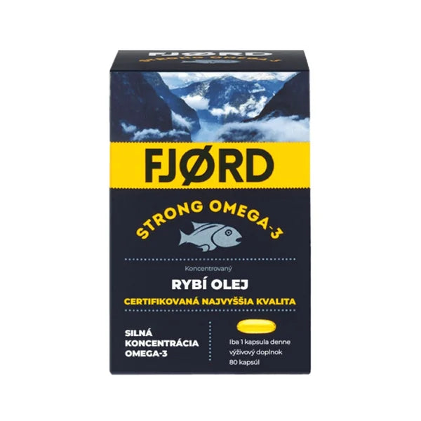 Valentis Fjord Strong Omega-3 Fish Oil 80 capsules