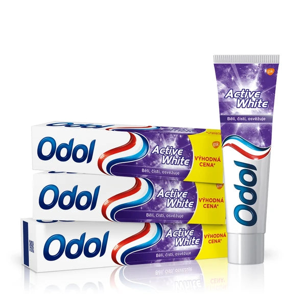 Odol Active White toothpaste 3x125 ml