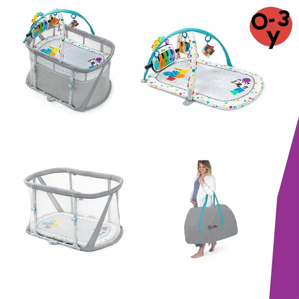 Baby Einstein Crib with Playpen and Piano 3in1 Kick & Snooze™ 0m+