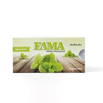 ELMA Spearmint chewing gum with mastic 5 packs x 10 pcs