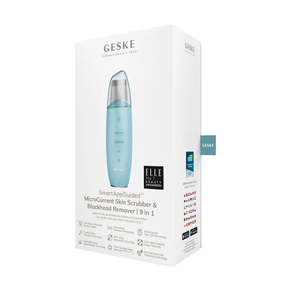 GESKE Microcurrent Skin Scrubber&Blackhead Remover 9-in-1