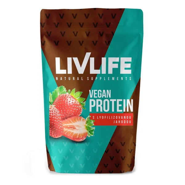 Livlife Vegan Protein with freeze-dried strawberry 245 g