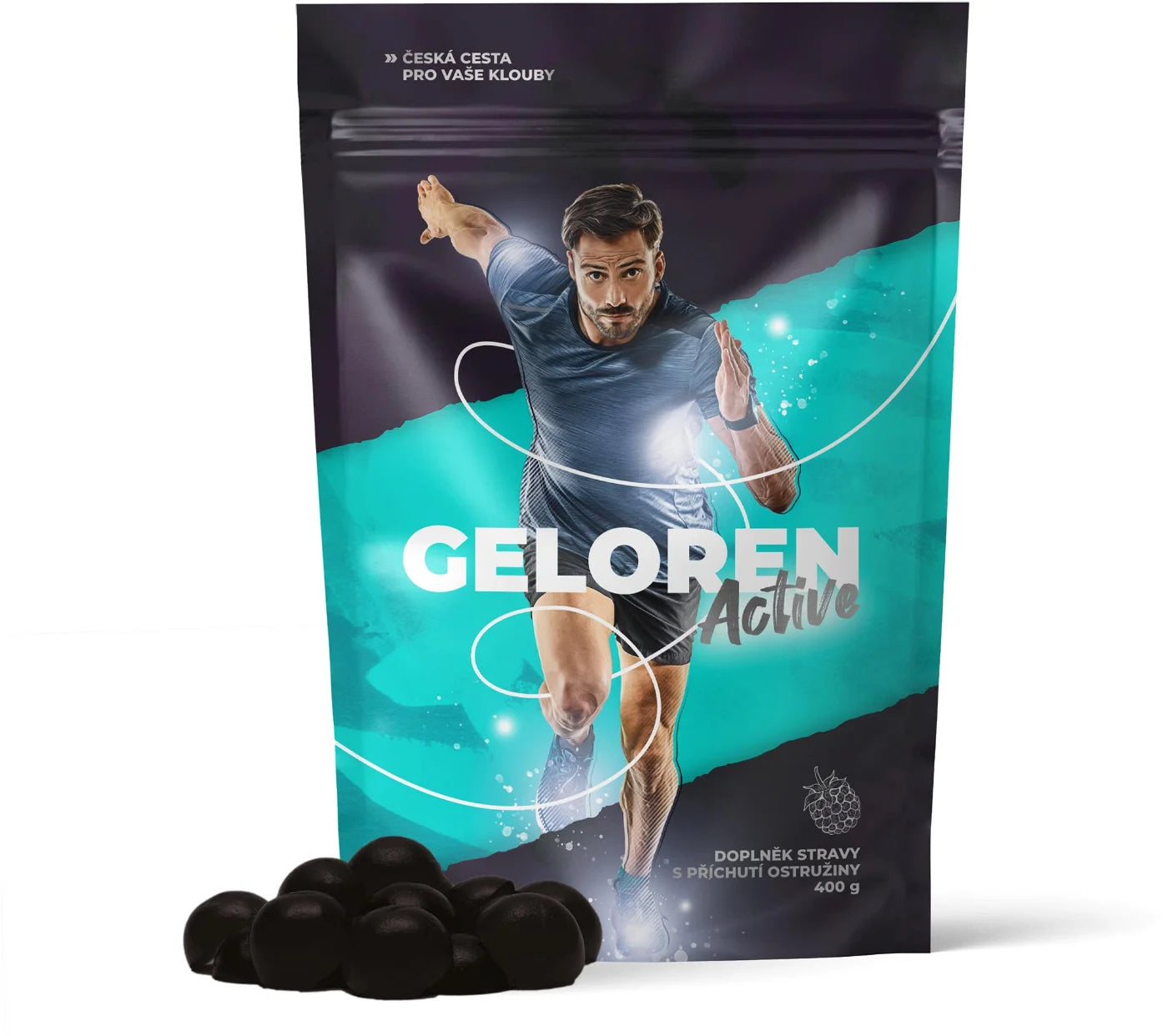 Geloren ACTIVE 400g (90 tablets) Blackberry for people