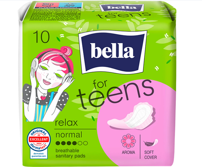 Bella for teens Relax normal pads, 10 pcs