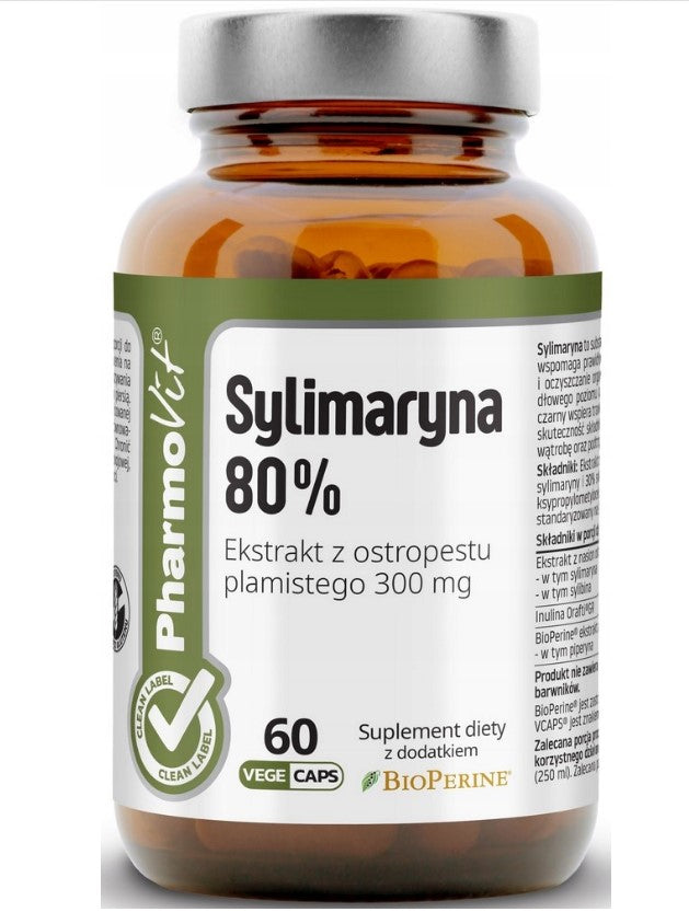 Pharmovit Silymarin 80% milk thistle 60 capsules