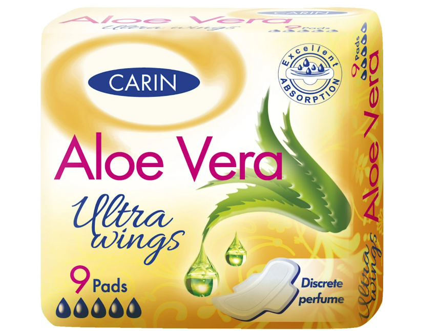CARIN Ultra Aloe Vera pads, 9 pcs