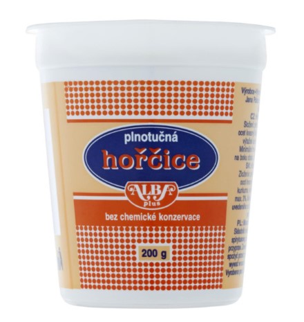 Alba Plus Full-fat mustard 200 g