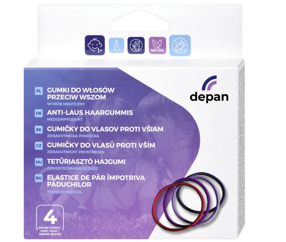 DEPAN hair ties against lice, 4 pcs