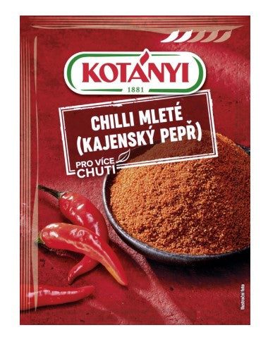 Kotanyi Chili ground cayenne pepper spices mix 2 x 25 g