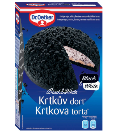 Dr. Oetker Krtkův Mole cake Black & White 435g