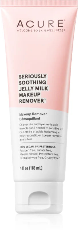 ACURE Seriously Soothing Jelly Milk makeup remover 118 ml