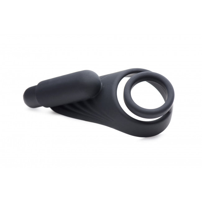 Trinity Vibes 7X Silicone C-Ring with Vibrating Taint Stimulator