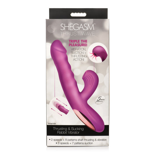Shegasm Thrust Wave Thrusting & Sucking Rabbit Vibrator