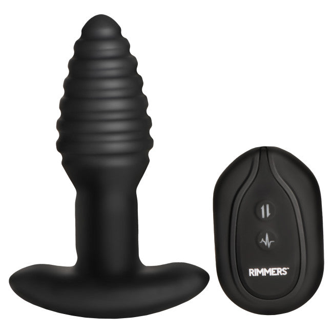 Rimmers Model-E Vibrating Rimming Plug with Remote Control Black  My Dr. XM