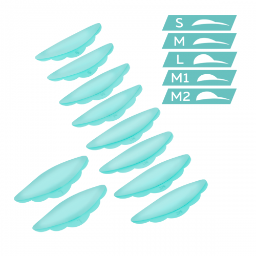 INNOVATOR COSMETICS set of silicone pads ULTRA SOFT S, M, M1, M2, L, 5 pairs