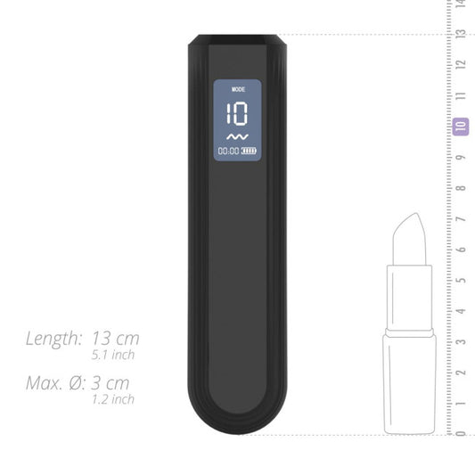 Blacq Digital Bullet Vibrator Black