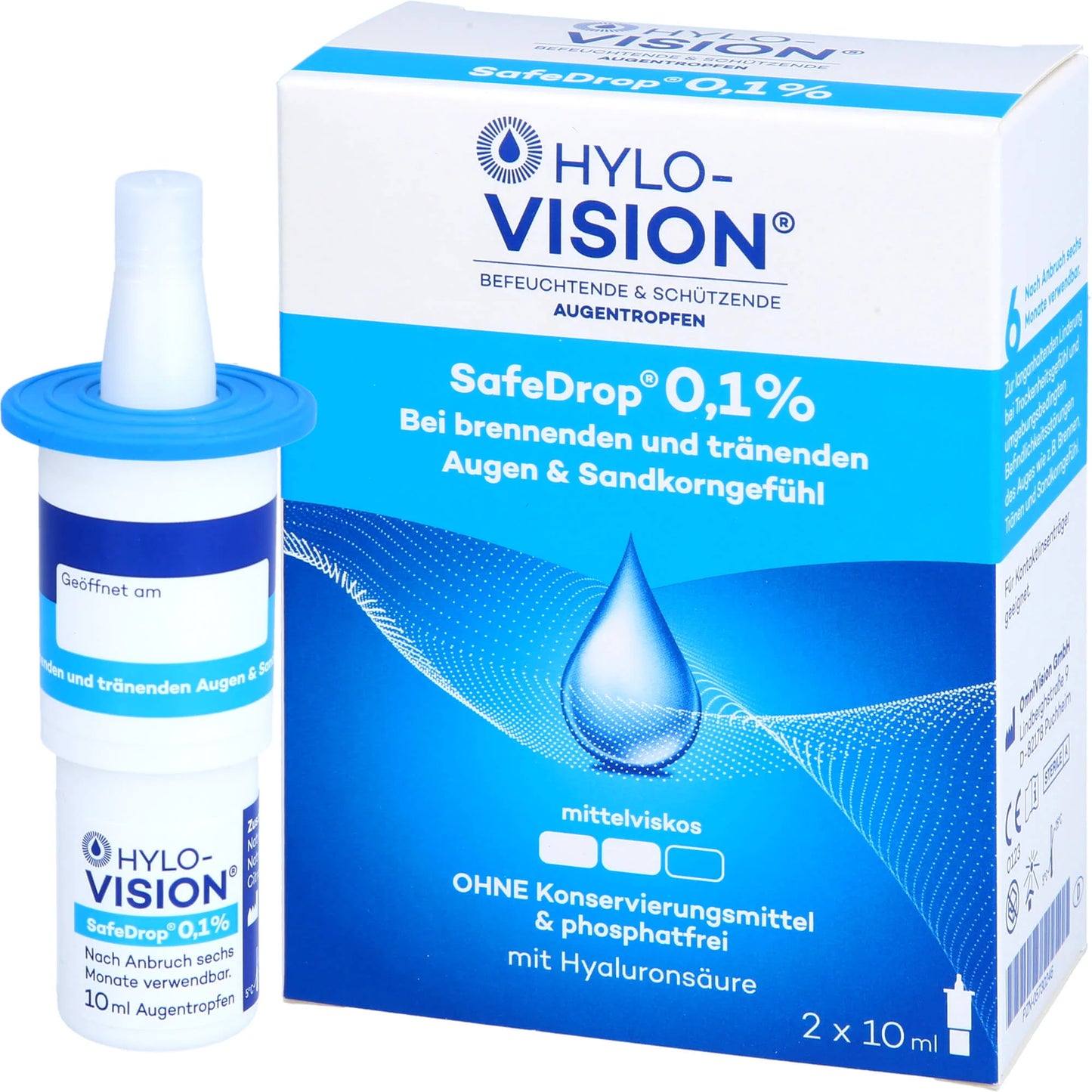 Hylo-Vision SafeDrop 0.1% solution, 20 ml