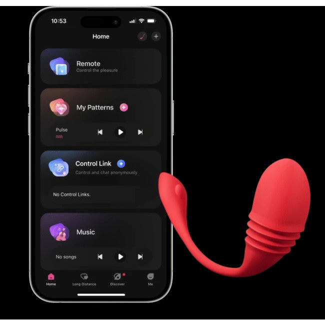 Lovense Vulse App-Controlled Thrusting Egg Vibrator