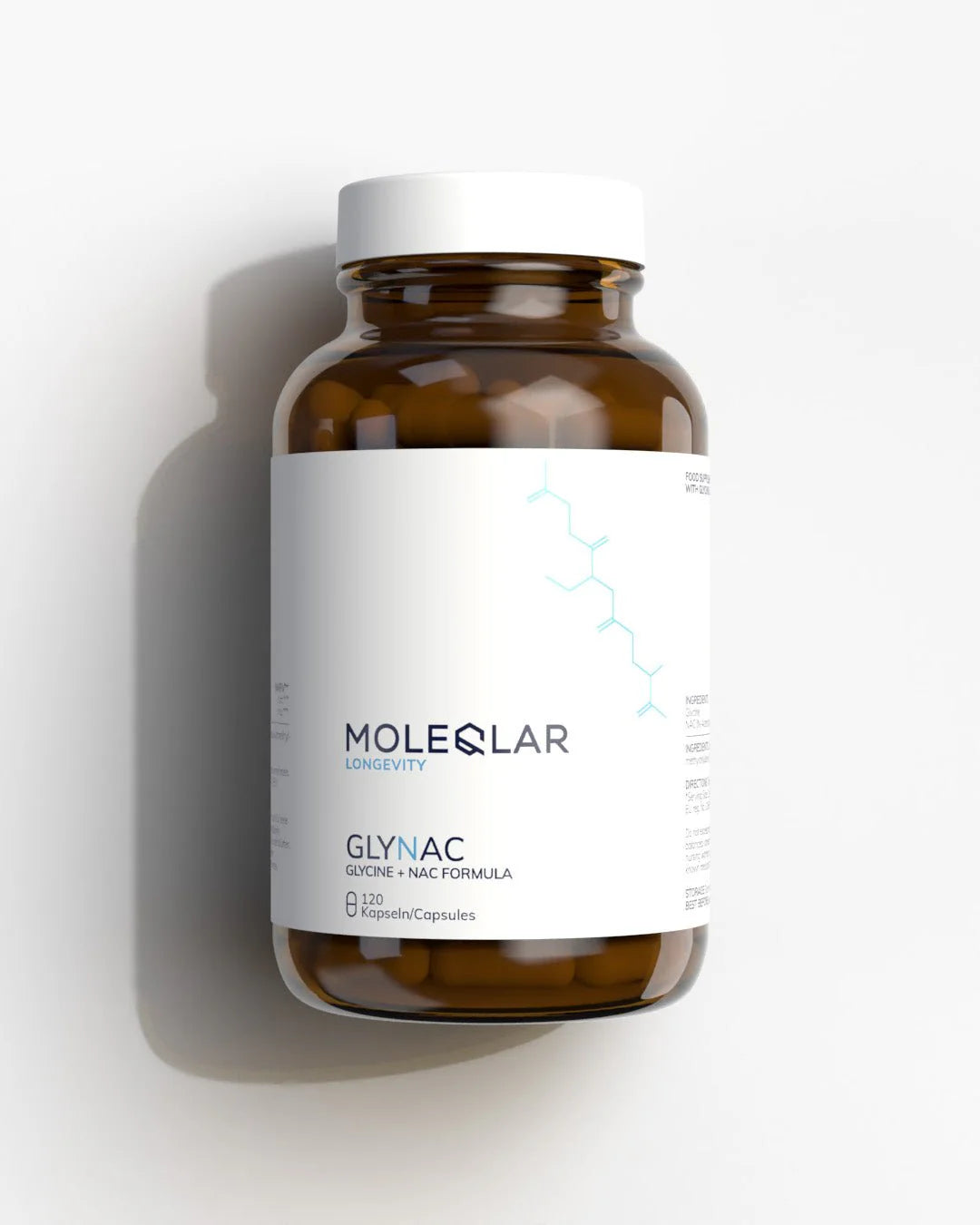 MOLEQLAR® GlyNAC (glycine & N-acetyl-cysteine), 120 capsules