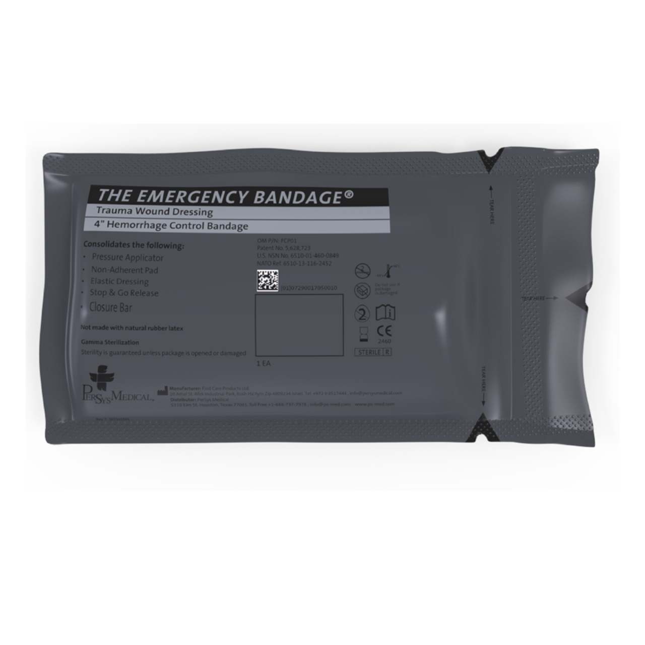 4" Israeli Bandage with Pressure Bar