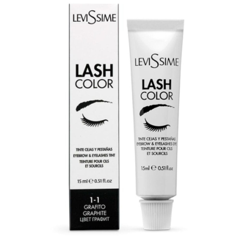 LEVISSIME eyelash and eyebrow dye Graphite, 15 ml