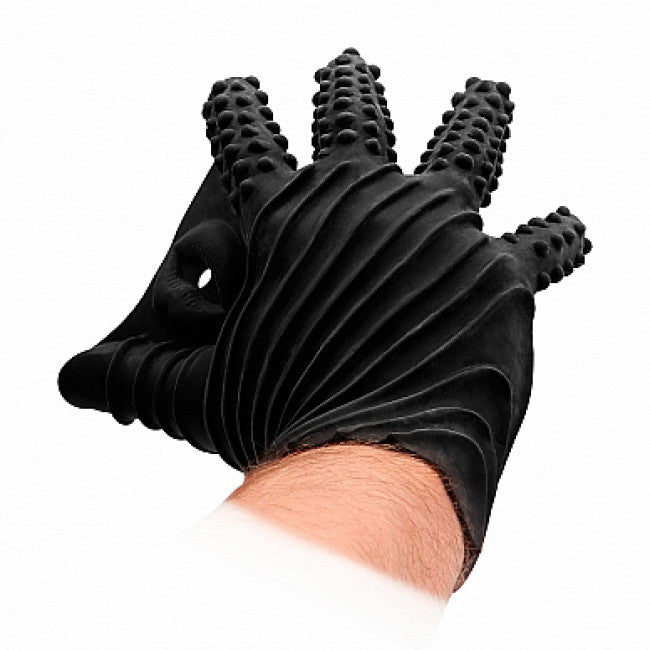 Shots FistIt Masturbation Silicone Glove Black