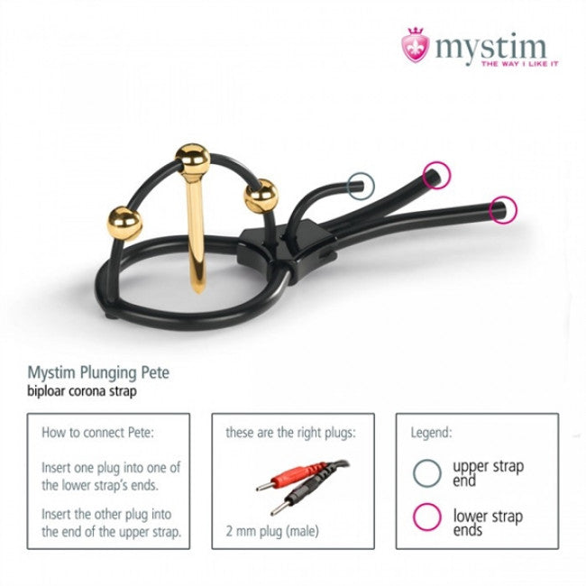 Mystim Plunging Pete e-stim Corona Strap