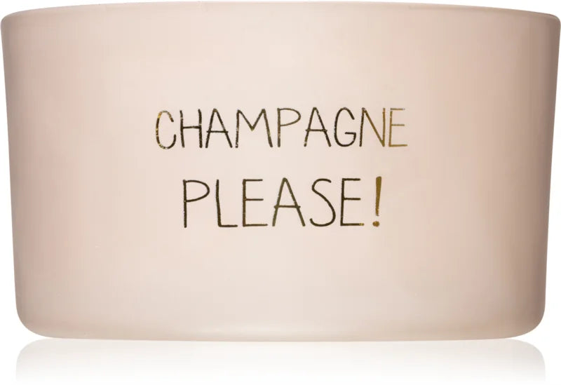 My Flame Fig's Delight Sparkling Wine Please! scented candle with wooden wick 9x5 cm