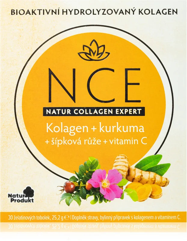 Natur Collagen Expert Collagen + turmeric + rosehip + vitamin C hydrolyzed collagen 30 capsules