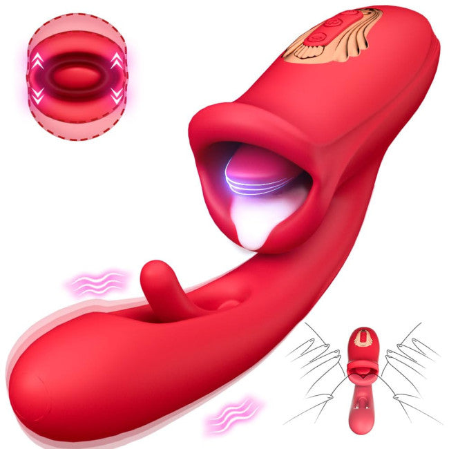 SuperLove Triple Stimulation Licking Tongue & Flapping G-Spot Vibrator My Dr. XM SuperLove Triple Stimulation Licking Tongue & Flapping G-Spot Vibrator My Dr. XM