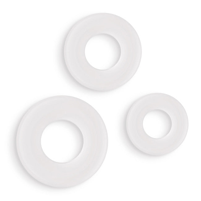NS Novelties Firefly 3pc Bubble Rings White
