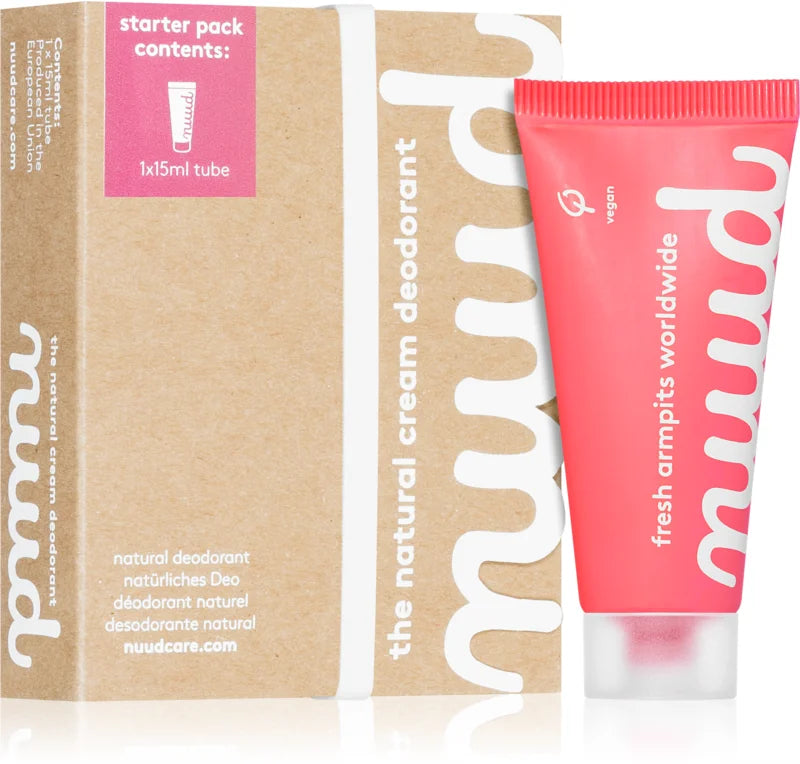 nuud Starter Pack Red Natural Creamy Deodorant 15 ml