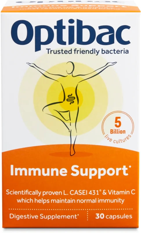 Optibac Immune Support Digestive Supplement 30 capsules