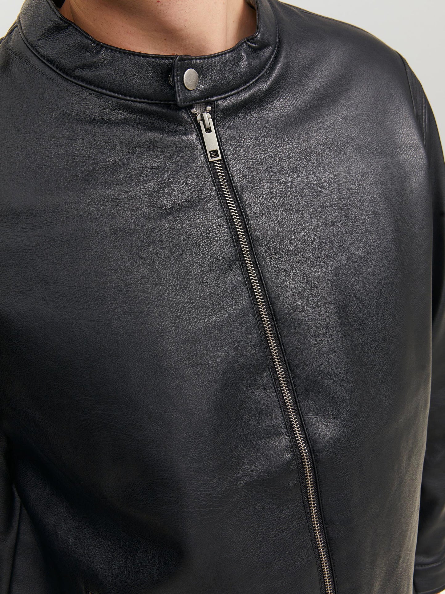 Jack&Jones PLUS JACLICHFIELD men's leather jacket