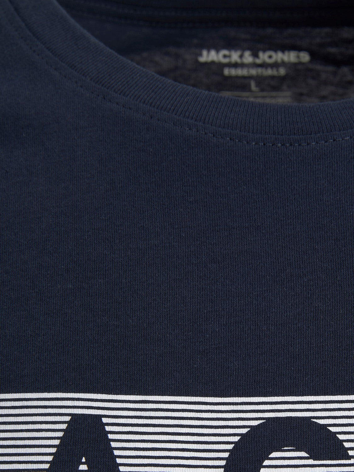 Jack&Jones PLUS Men's T-shirt JJELOGO Regular Fit Navy Blazer Play 4