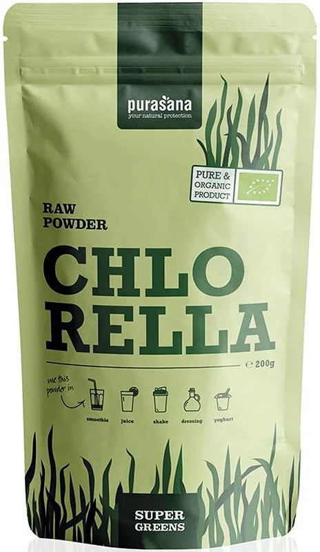 Purāsaṇa Chlorella Raw Powder 200 g