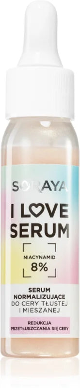 Soraya I Love Serum normalizing fluid to reduce sebum 8% Niacinamide 30 ml