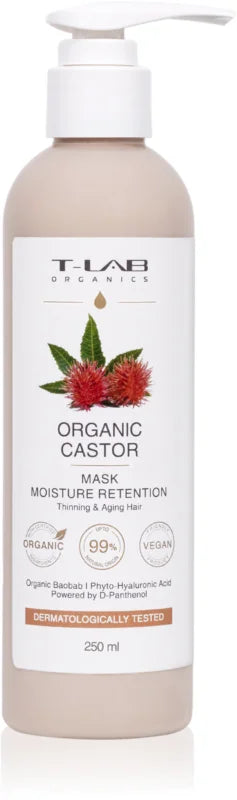 T-LAB Organics Organic Castor Moisture Retention Mask 250 ml