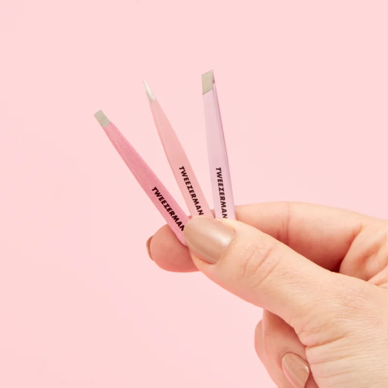 Tweezerman Micro Mini eyebrow shaping set + case