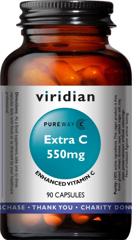 Viridian Nutrition Extra C 550 mg - 90 capsules