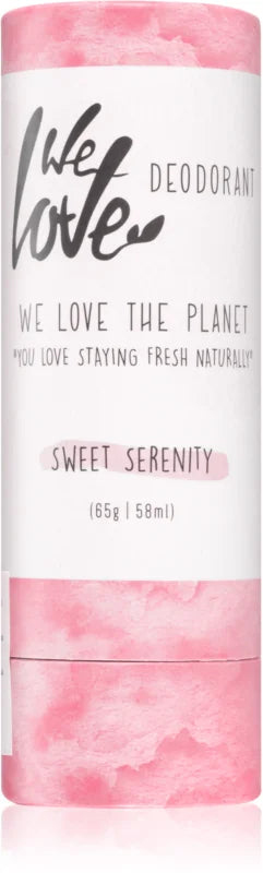 We Love The Planet You Love Staying Fresh Naturally Sweet Serenity solid natural deodorant 65g