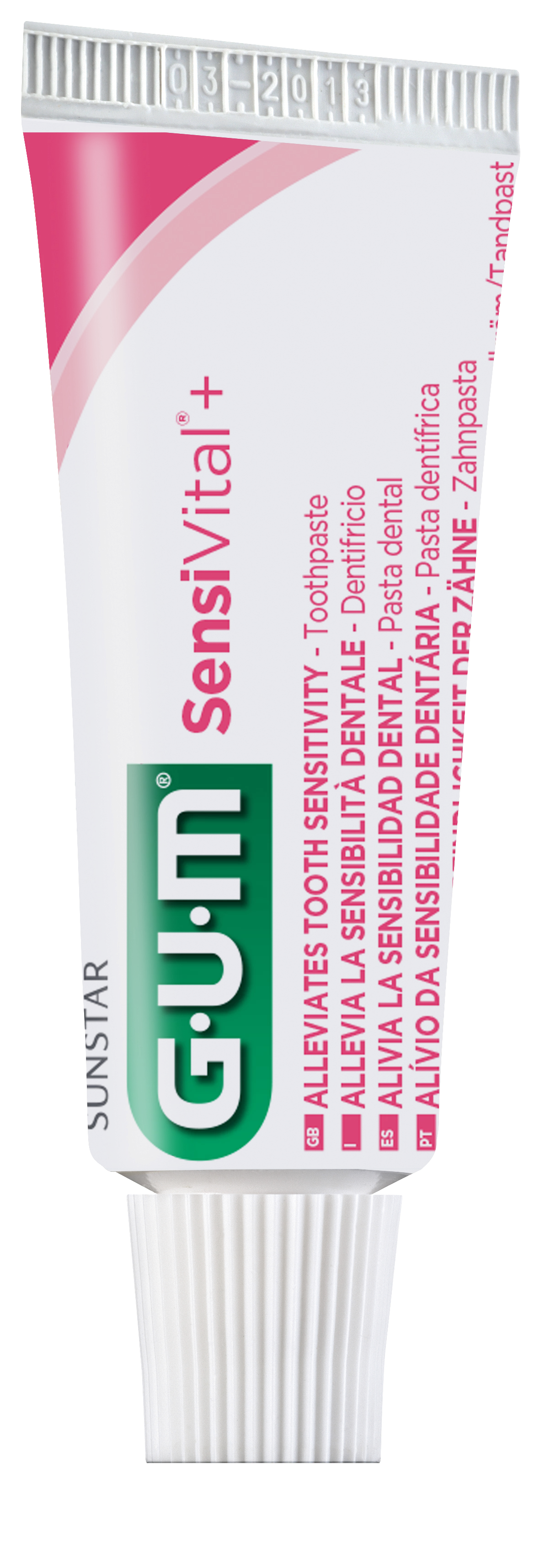 GUM SensiVital+ dental gel for sensitive teeth with CPC 0.05%, 3 x 12 ml