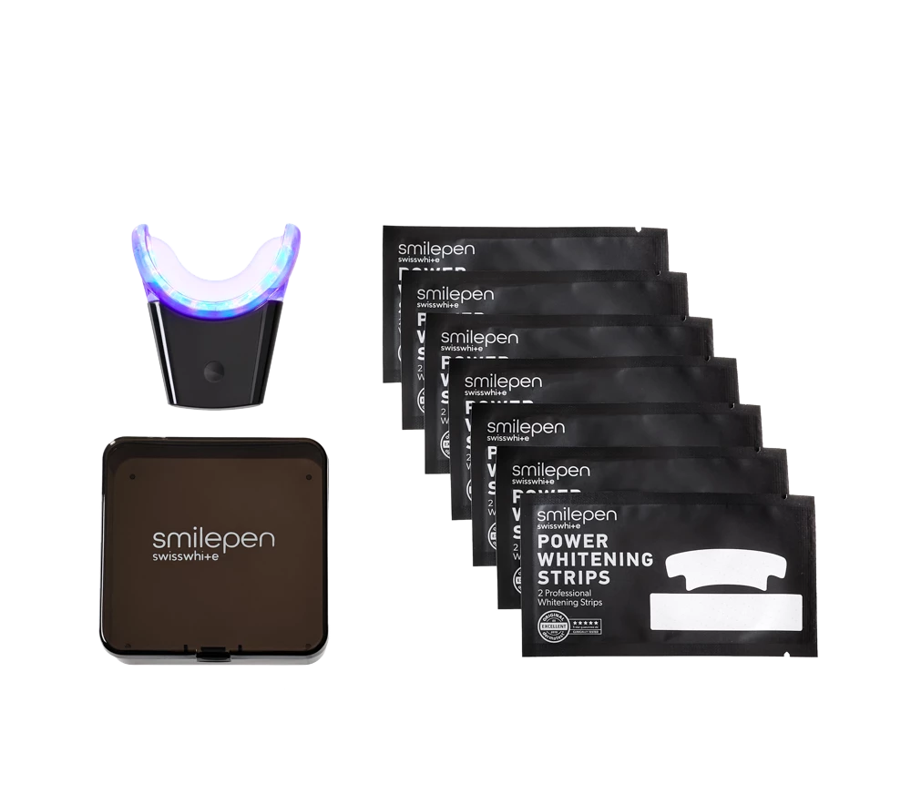 Smilepen Whitening Strips Kit, 7-day intensive teeth whitening treatment