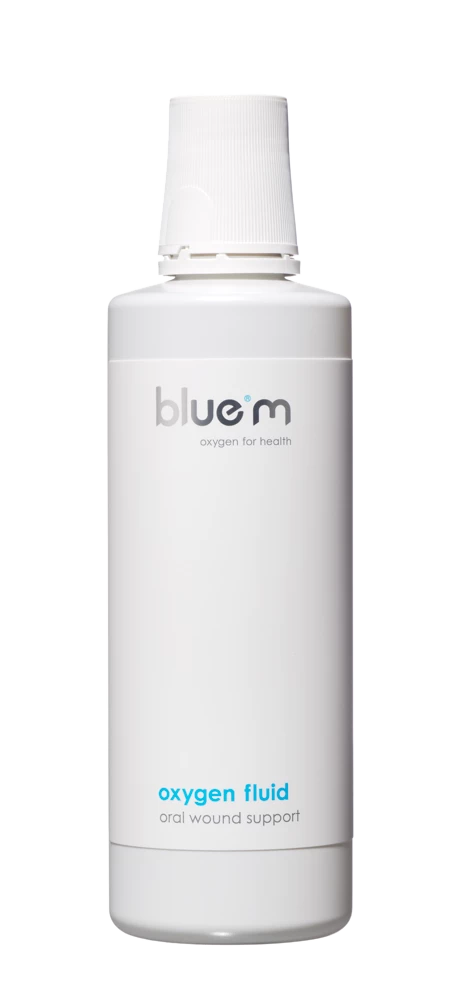 BlueM Oxygen Fluid Oral Wound Support, 500 ml